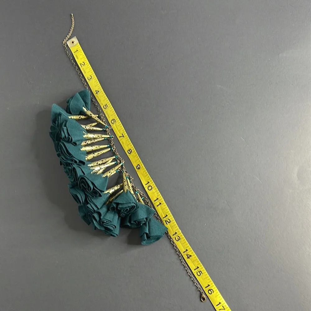 Vintage Fabric Pendant Necklace
